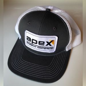 APEX grey and white trucker hat